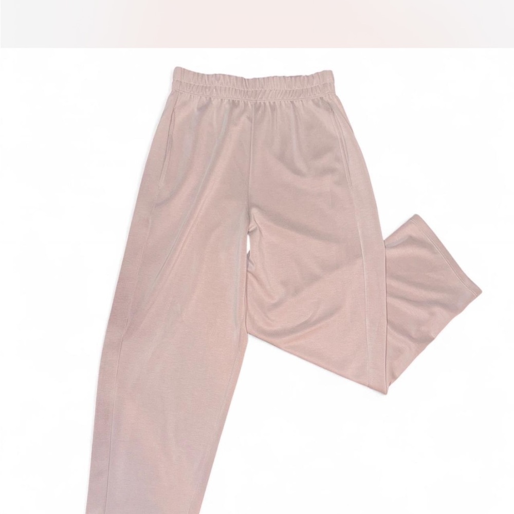 NWOT Charlotte Avery 100% Modal Cream Wide Leg Pants